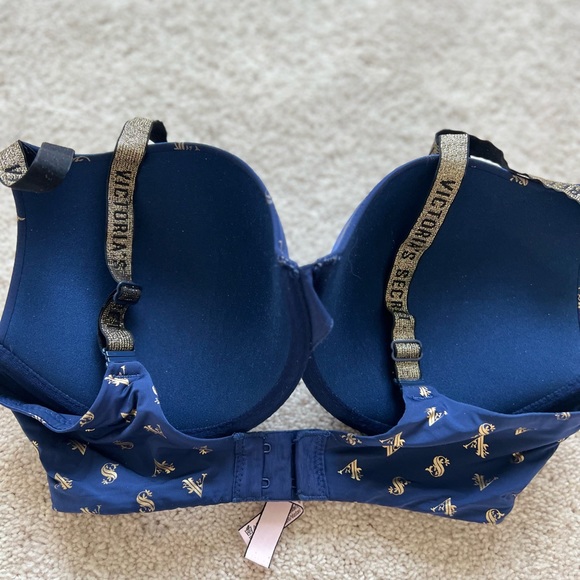 VICTORIA’S SECRET VS Monogram T-Shirt Full Coverage Push Up Bra 34DD - Picture 4 of 8